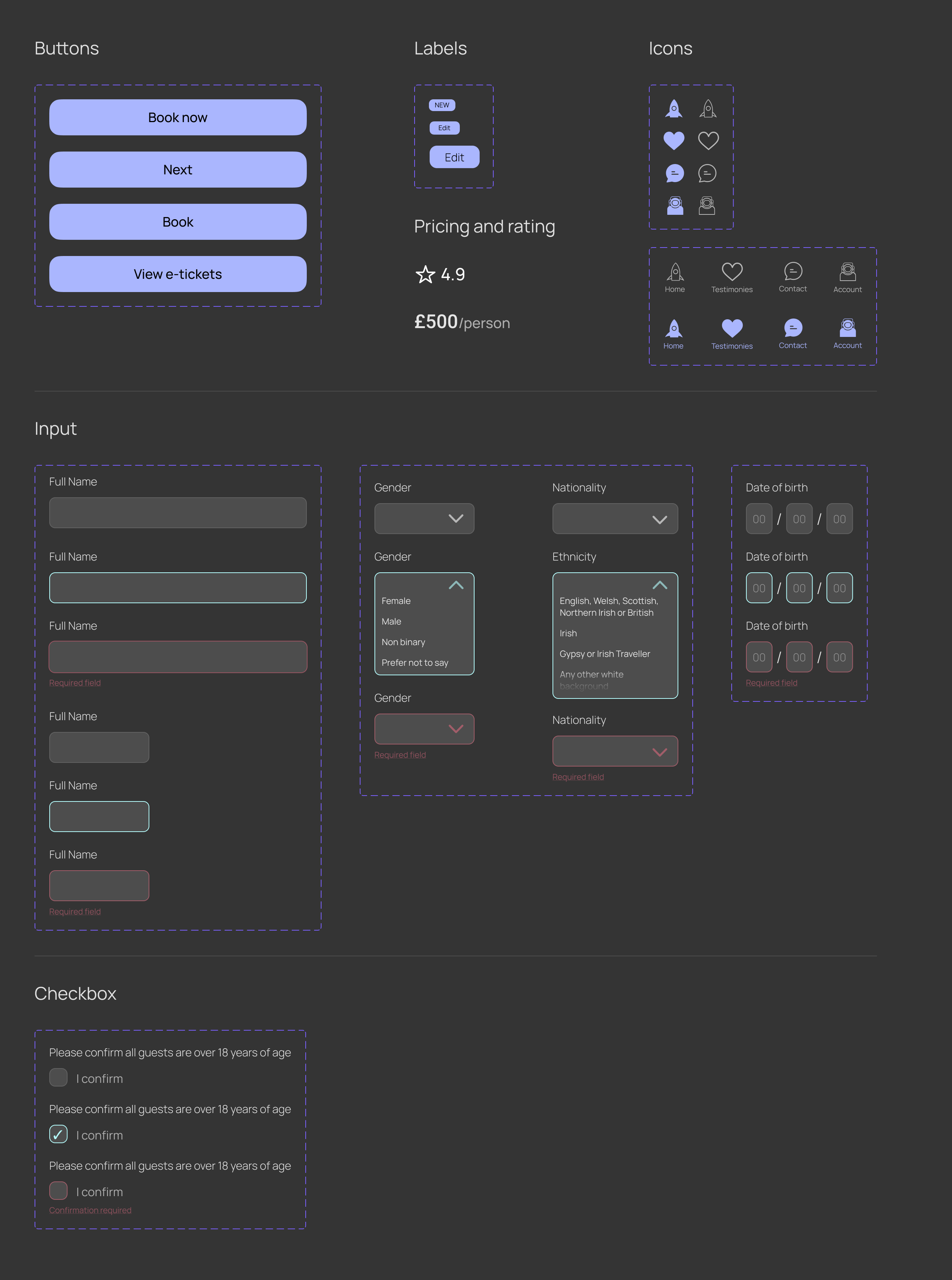 Design System components