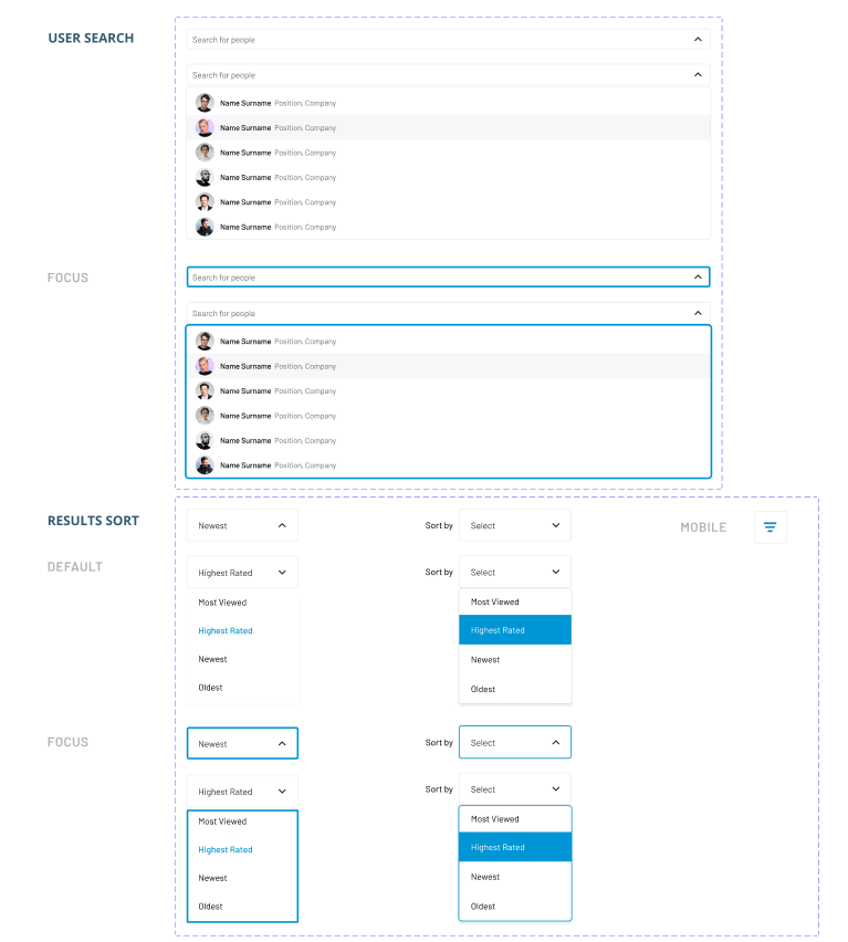 Dropdowns in the Navarro Design System